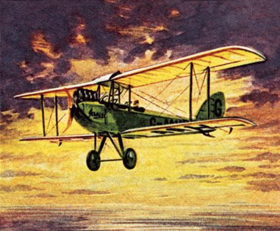 Amy Johnson in her Gypsy Moth called 